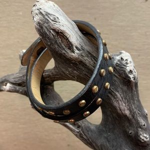 J. Crew studded leather bracelet / choker
